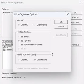 CCH® ProSystem fx® Best Practices for Printing Organizers for Gather ...